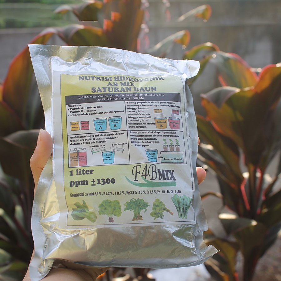 Nutrisi AB mix Fabmix-1 Liter sayuran daun