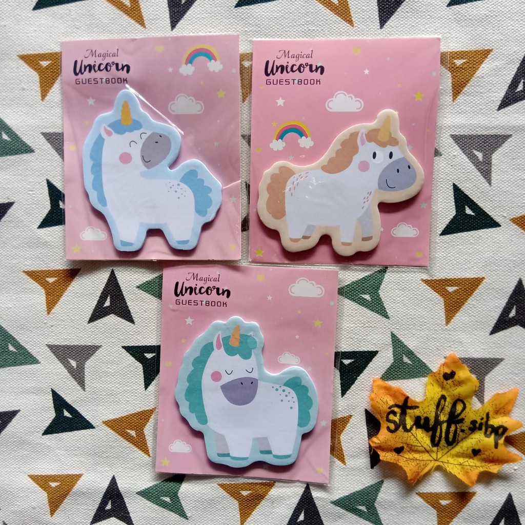 

Sticky Notes Unicorn/ Kuda Poni Lucu