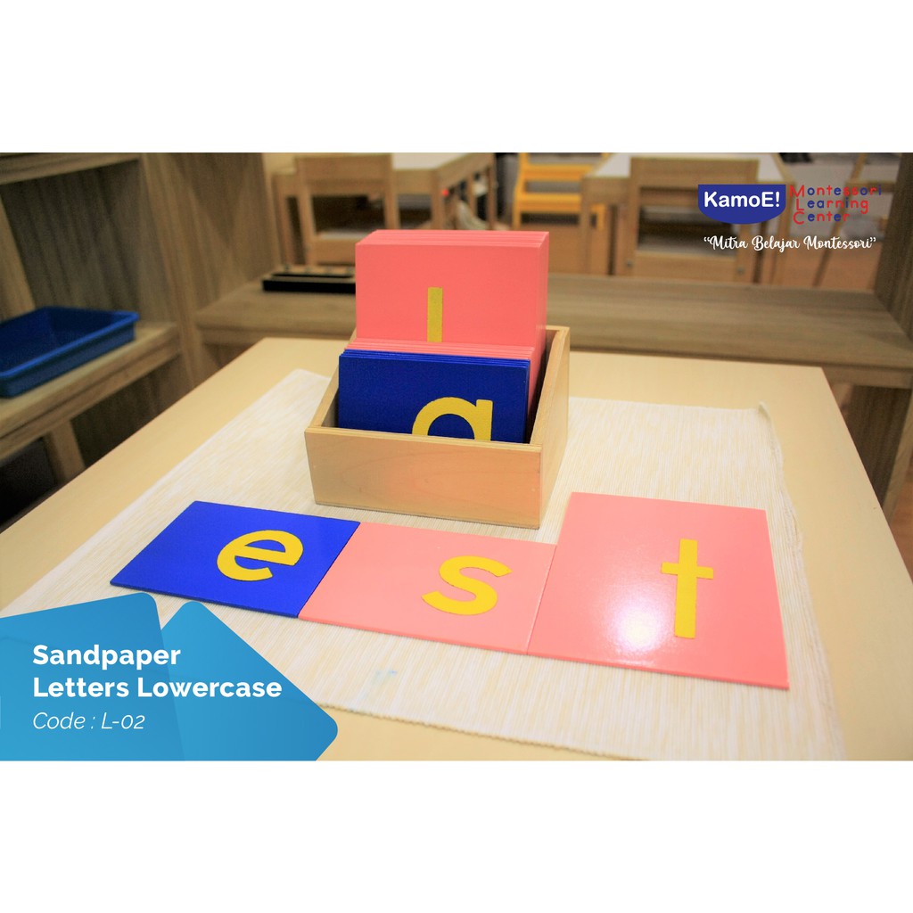Sandpaper Letters Lowercase Montessori Material