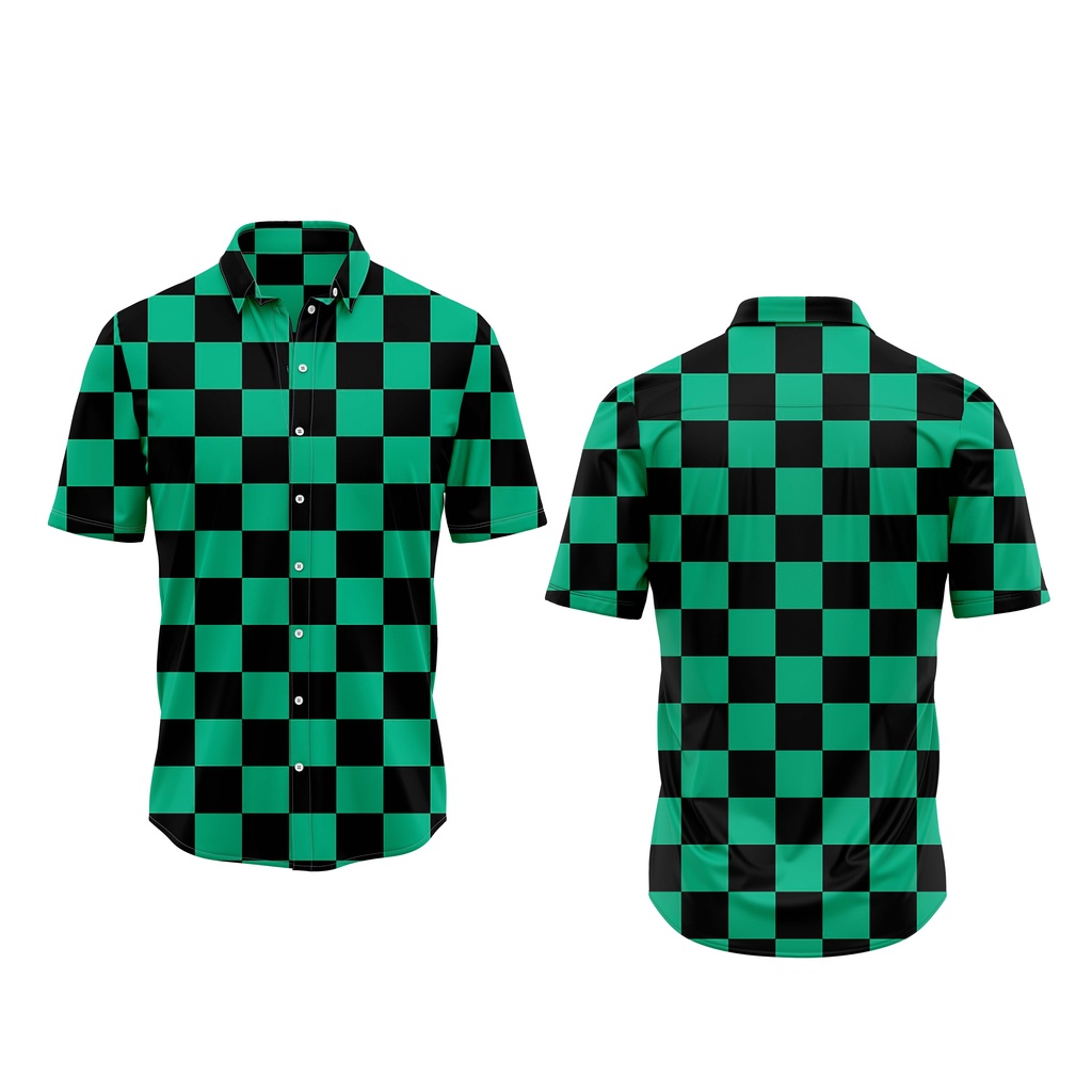 KEMEJA TANJIRO KAMADO ANIME DEMON SLAYER KIMETSU NO YAIBA