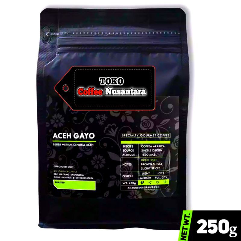 

Kopi Arabika 250 Gram Aceh Gayo | Coffee Nusantara