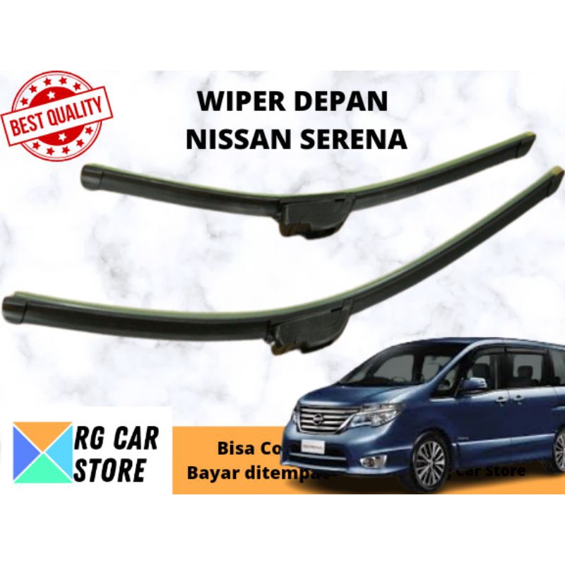 WIPER DEPAN NISSAN SERENA FRAMELESS ISI 2PCS DIJAMIN PNP TINGGAL PASANG BERKUALITAS