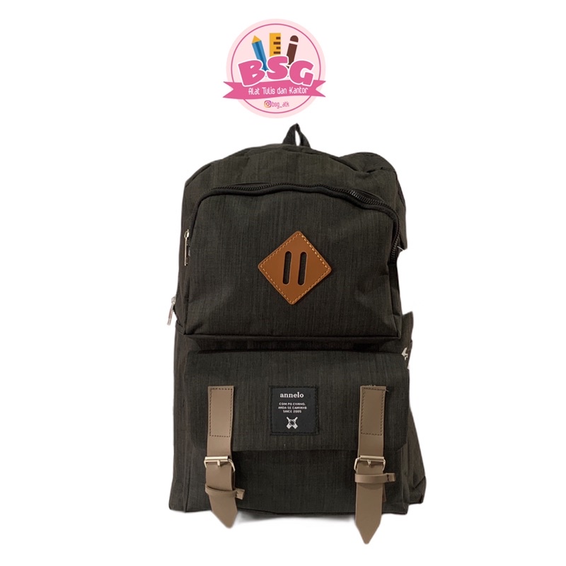 

Tas Sekolah Ransel Backpack perempuan Annelo PR 21 hitam