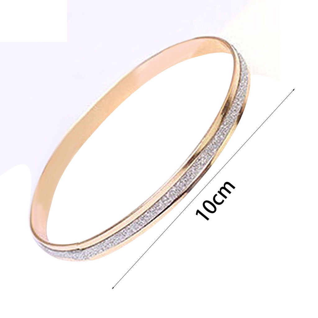 Hu Hu Hu Hu Hu Alat Bantu Pasang Kacamata♡ Gelang Tangan Wanita Desain Bulat Simple Frosted Untuk Pesta Kencan