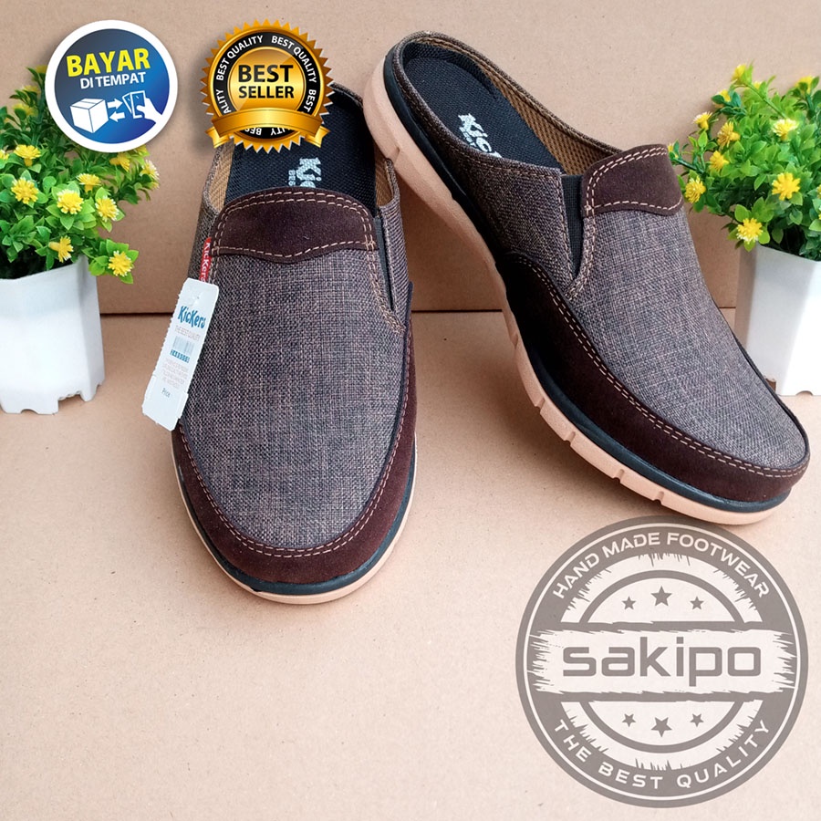 PROMO KEMERDEKAAN !! SLOP KASUAL PRIA DEWASA SLIP ON 101 MURAH BERKUWALITAS SOL KARET TRENDI NYAMAN DIPAKAI / SEPATU SANTAI PRIA DEWASA / SEPATU KERJA LAPANGAN OUTDOOR / SEPATU KERJA KANTORAN / SAKIPO