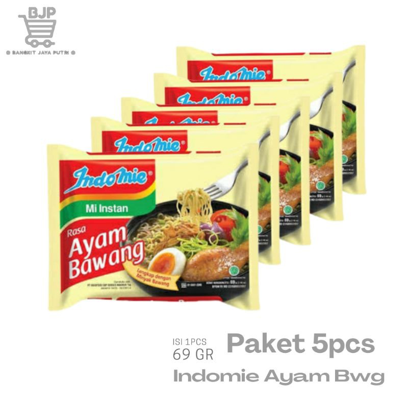 

Indomie ayam bawang kuah (5 pcs)