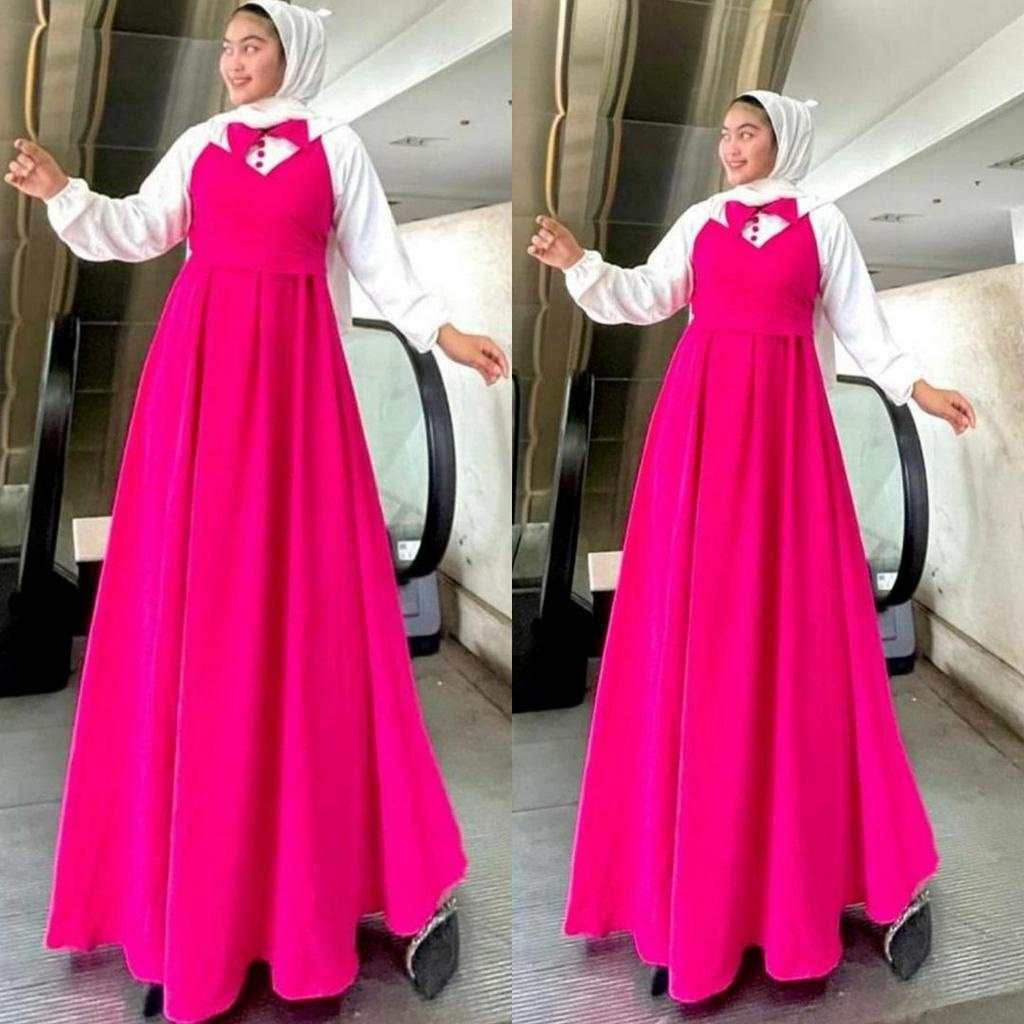 CLAUDIA DRESS GAMIS PREMIUM WANITA MUSLIMAH AIRFLOW CRINCLE CRINCKLE DRES