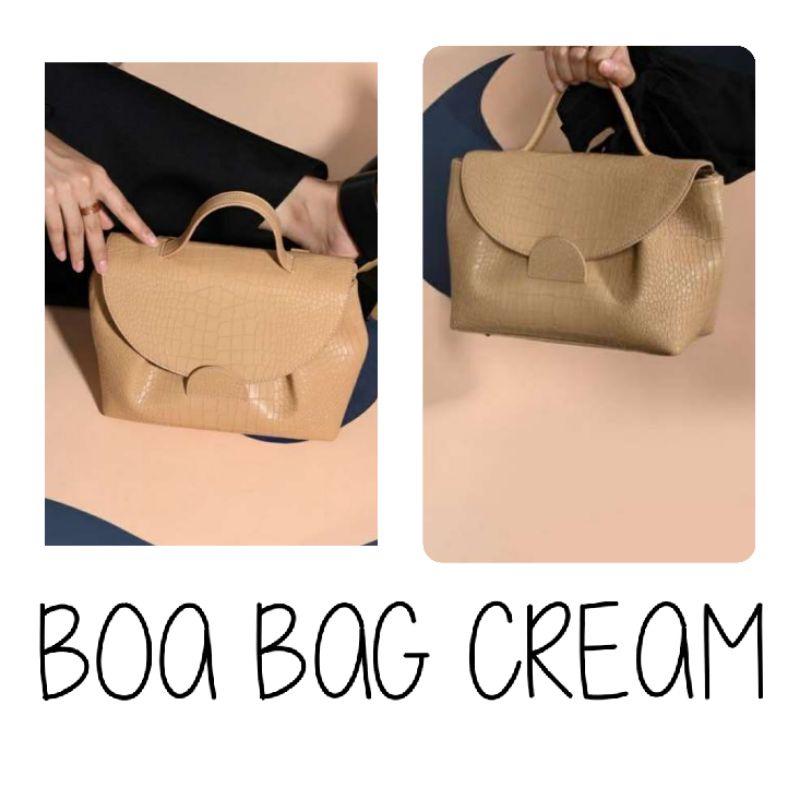 BOA BAG CROCO CREAM BY LOCAL.ID