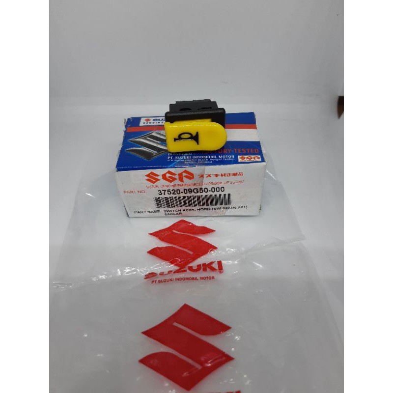 Tombol Klakson-Saklar Klakson Suzuki Smash-Shogun-Nex Fi-Axelo-Skydrive Asli37520-09G50-000