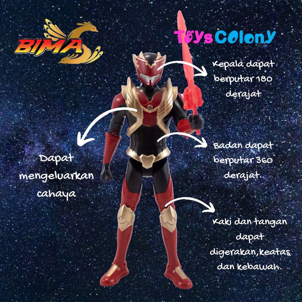 BIMA S ACTION FIGURE SERIES 17CM-BIMA S EAGLE MASKED WARRIOR RKC13003-1