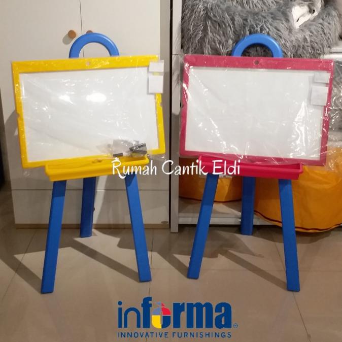 

Papan Tulis Anak Berdiri Magnet 2 Sisi (GRATIS Spidol & Kapur)