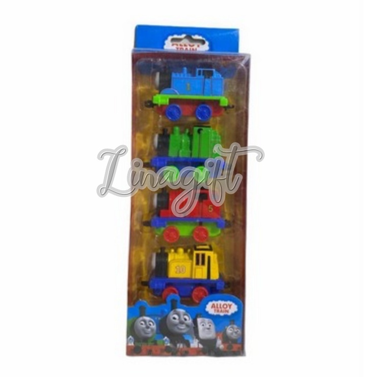 MAINAN ANAK / MAINAN DIECAST KERETA THOMAS THE TRAIN 4 PCS ALOY KERETA THOMAS AND FRIENDS