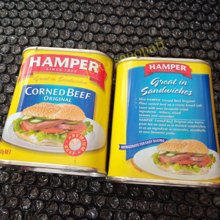 

⭐⭐⭐⭐⭐PUAS makanan kaleng - Hamper Corned Beef Original 340g