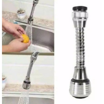 Sambungan kran air faucet stainless panjang