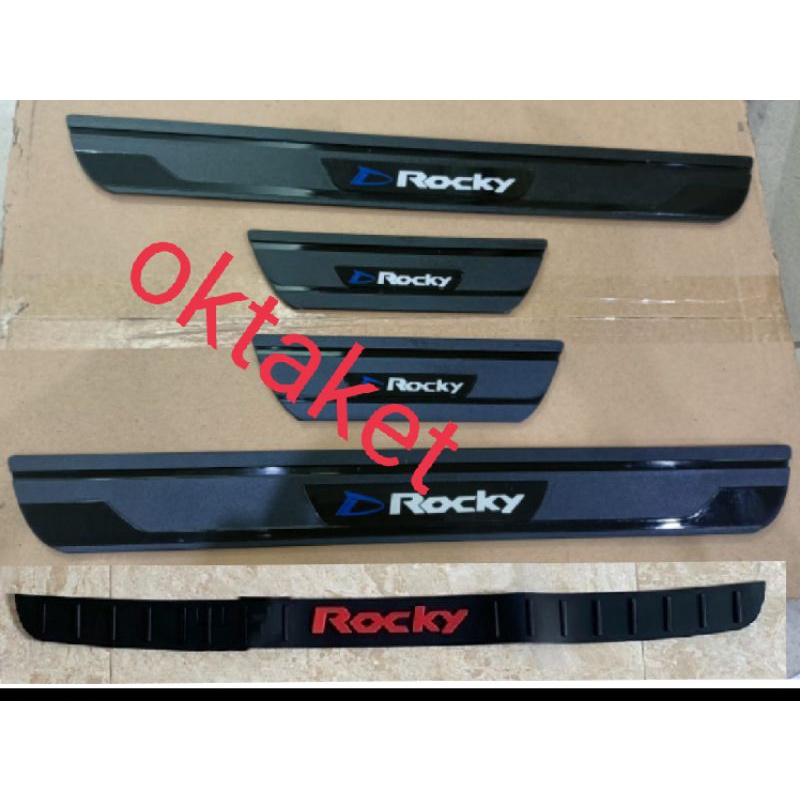 paket sillplate samping dan belakang Rocky Raize hitam foxco