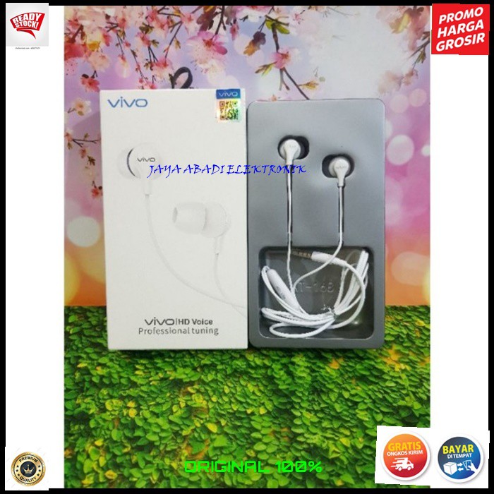 J376 HEADSET VIVO 3.5 MM DOBEL BASS HANDSFREE DOUBLE BAS EARPOD SUPER HF EARPHONE SUPER PREMIUM MIC KABEL MUSIK CALL NELPON HP AUDIO SOUND SUARA VOKAL KARAOKE ORIGINAL HIFI MUSIC BISA PAKE KE SEGALA GADGET PC ATAU LAPTOP SUARA JERNIH DAN BASSNYA TIDAK