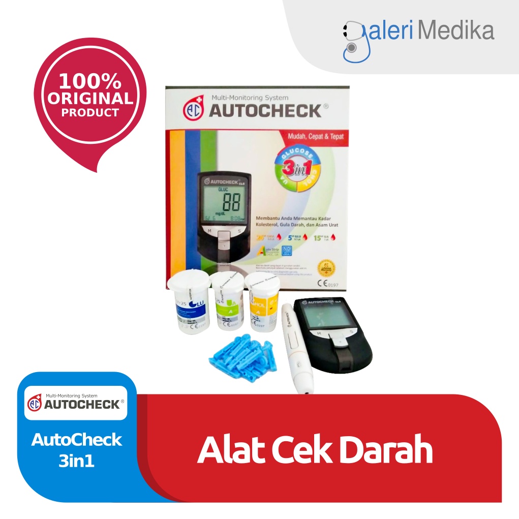 Easy Touch GCU Alat Tes Gula Darah, Asam Urat, Kolestrol