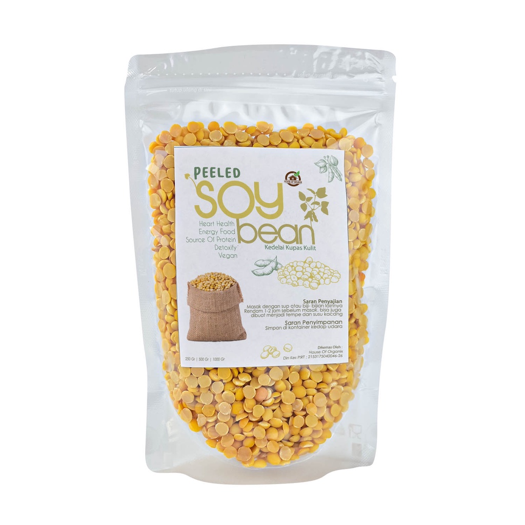 House Of Organix Peeled Soy Bean / Kedelai Kupas Kulit 250 Gr