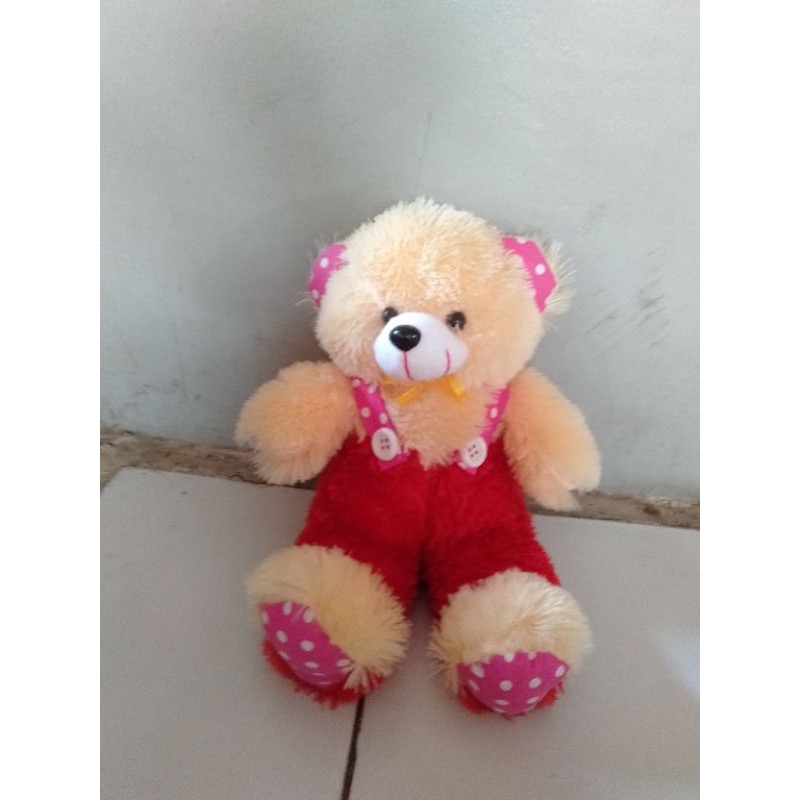 Boneka Beruang Rompi Mini 40cm