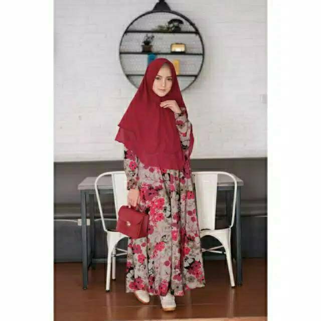 Gamis Monalisa Rasti Busui Resleting Depan Gamis Syari Rasti Monalisa-2