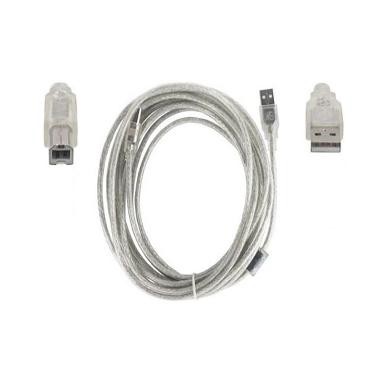 ABW5 | KABEL USB 2.0 MALE TO PRINTER MALE WEBSONG 5 M (TRANSPARANT)