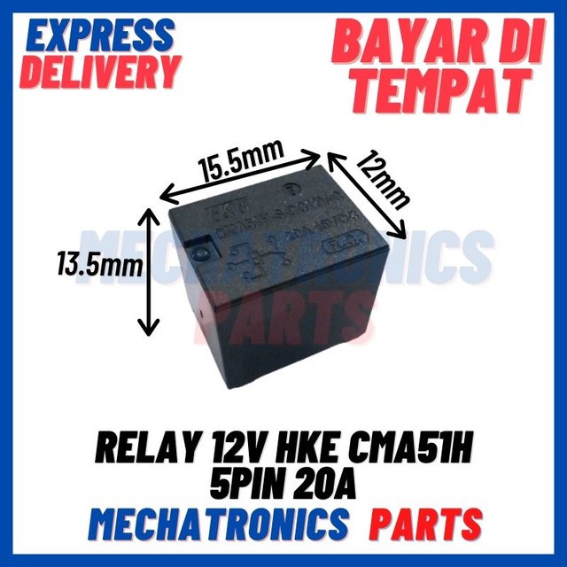 [REL-9024] RELAY 12V HKE CMA51H 5PIN 20A