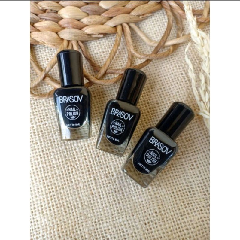 BRASOV Nail Poils Black | Cat Kuku Hitam