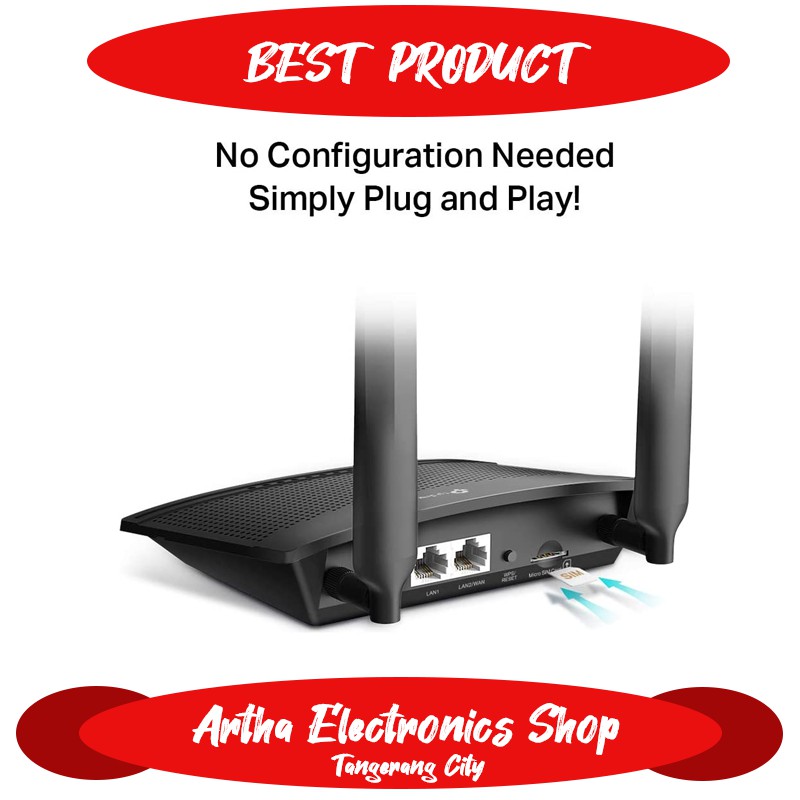 Router 4G LTE Unlock Modem Wifi SIM Card Tp-Link TL-MR100 Terlengkap AES