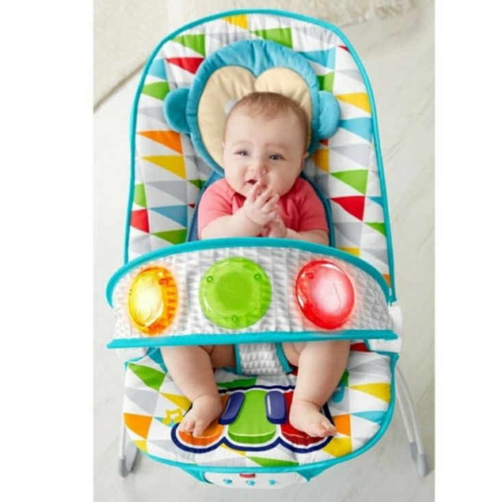 Fisher Price Kick n Play Musical Bouncer / Tempat Duduk Bayi