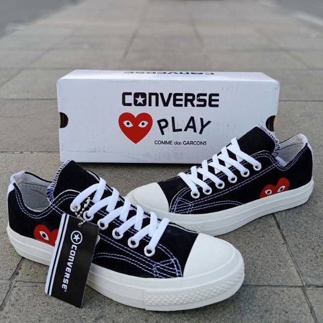 SEPATU CONVERSE X PLAY ALLSTAR CDG SEPATUCONVERSE ALL STAR HIGH LOW