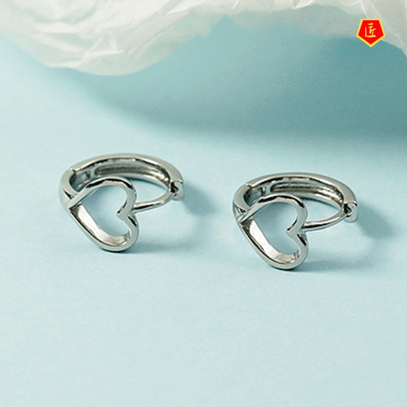 [Ready Stock]New Korean Style Hollow Silver Earrings