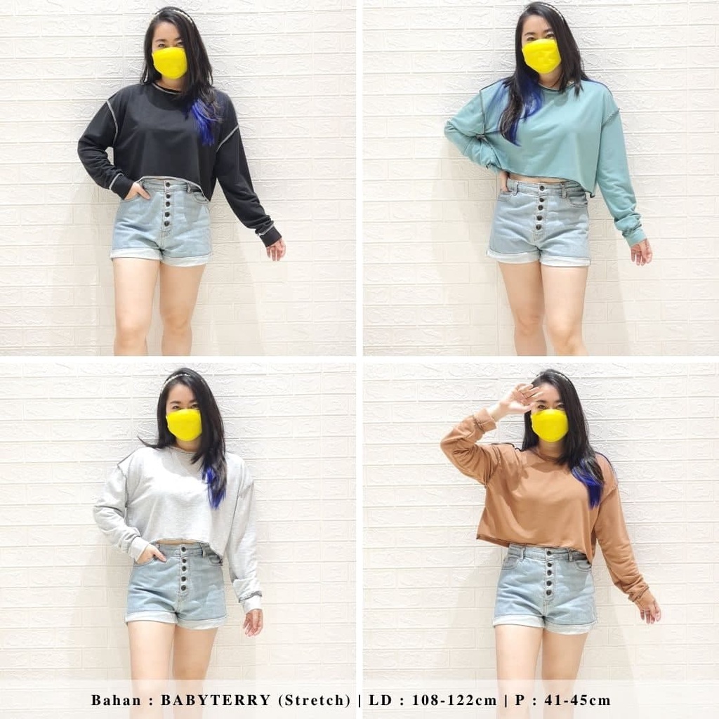 4151 seulgi list crop sweater