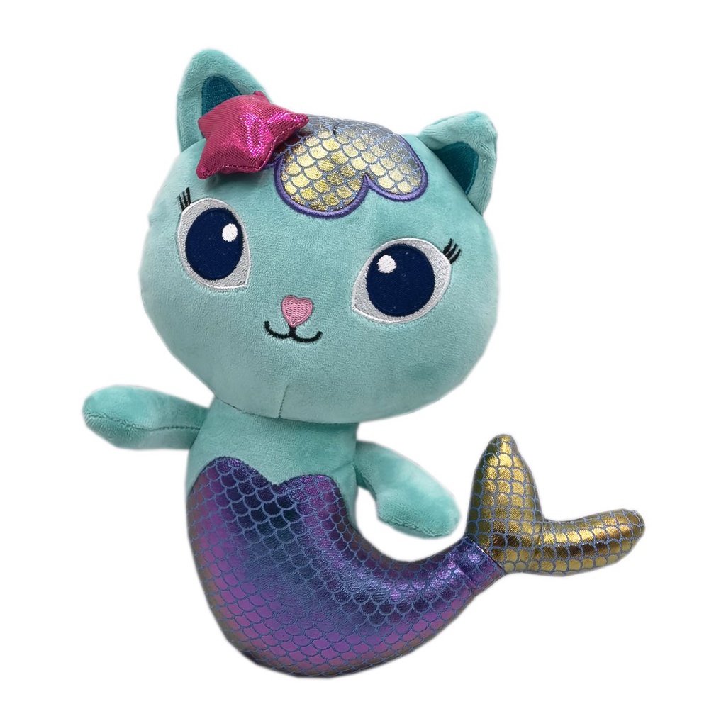 25cm Gabby Dollhouse Plush Toy Cartoon Season Stuffed Animals Mermaid Cat Plushie Dolls for Kids Christmas Birthday Gifts