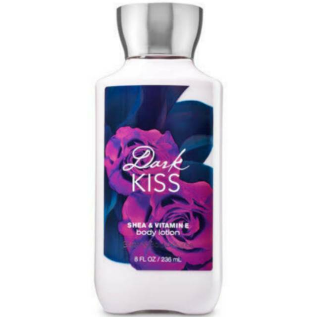 BATH AND BODY WORKS BBW DARK KISS 24 HOUR MOISTURE BODY LOTION SHEA BUTTER + VITAMIN E 236 ML