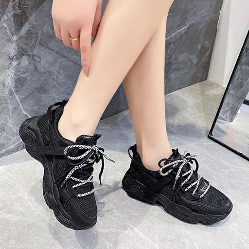 TBIG [COD] Sepatu Sneakers LONDON Sepatu Import Wanita Sepatu Korea Style Sekolah Kuliah