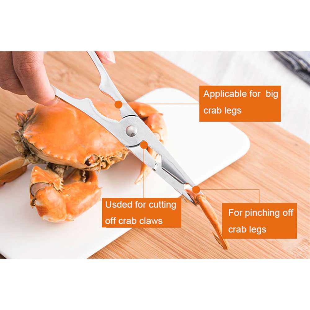 [ASLI] Crab Crackers Alat Peralatan Penghancur Cangkang Kepiting Lobster Seafood Spoon Tool Set Terbaru Murah