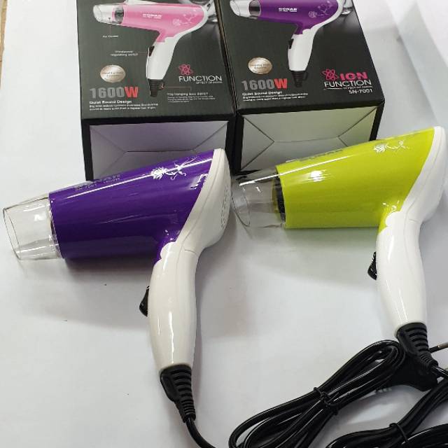 Hairdyer rambut sonar alat pengering rambut buat hairdryer salon dilipat  hairdrayer mini sn-7001