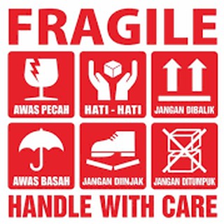 Stiker FRAGILE JANGAN DI BANTING | Shopee Indonesia