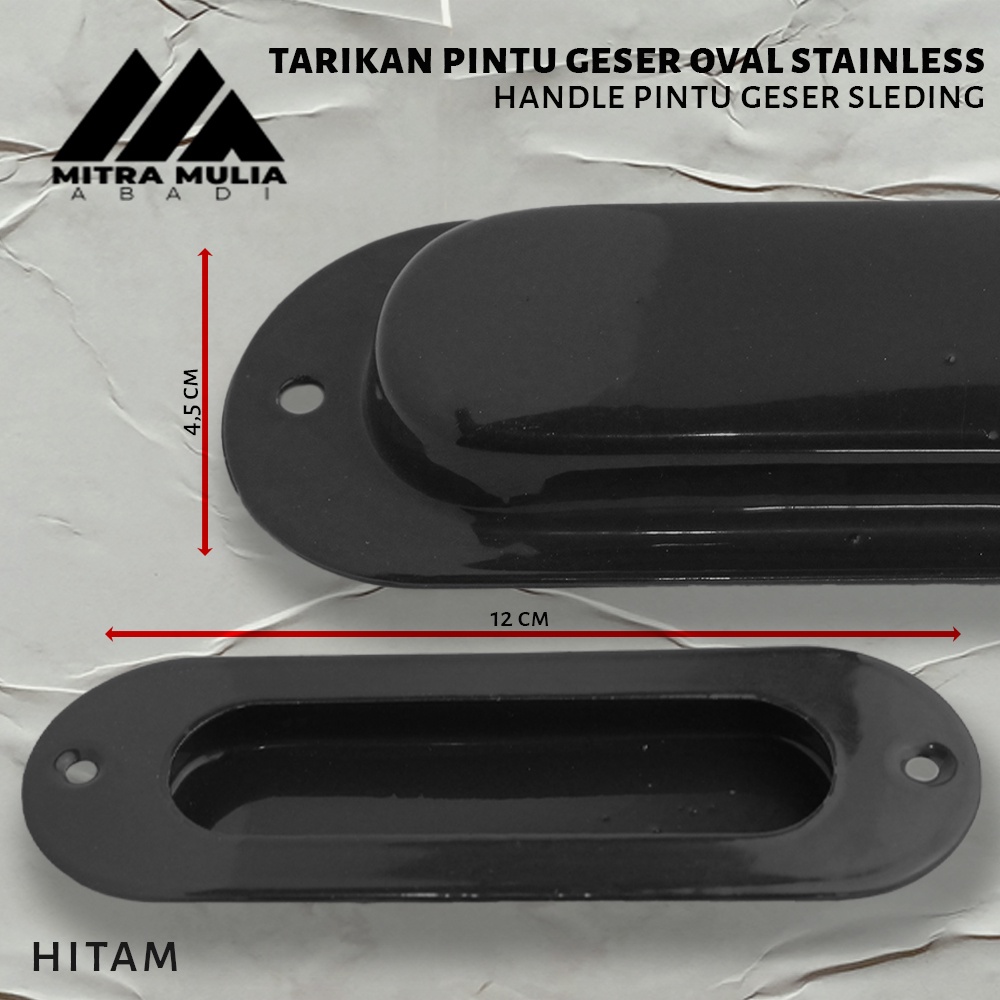 Tarikan Pintu Dorong Oval Stainless l Handle Geser Sliding Kom Kom