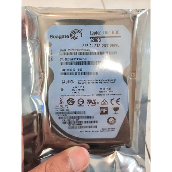 Hardisk Laptop 500Gb 320Gb Seagate Slim Sata 2.5 Inch Hdd Laptop Garansi 1 Tahun