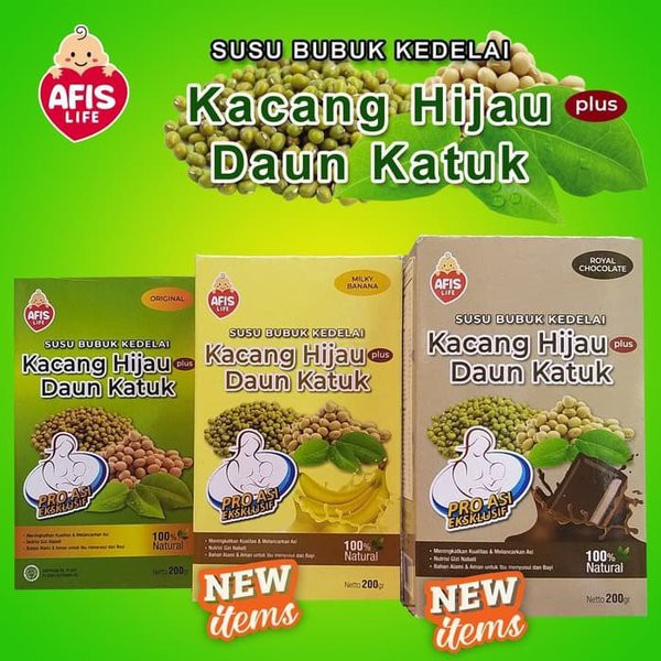 [Sample 200gr] Afis Life Susu Kedelai Plus Kacang Hijau