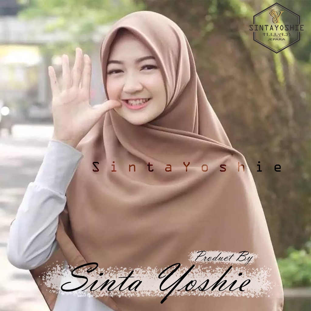 Sintayoshie-Segi empat Wolfis 115, 130 dan 150 / Jilbab Segiempat Wolfis / Segi 4 Wolfis Jumbo Premium