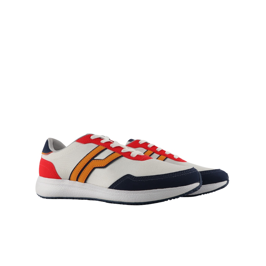 Sepatu Sneakers Pria - Piero - City Evo White Red Blue P20873