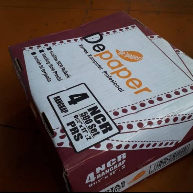 

Kertas Continuous From NCR 4 Ply. Bagi 2 Atau PRS.