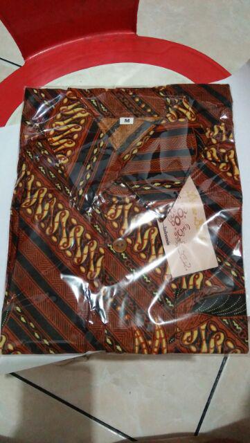 Batik Anak Seragaman Hem Batik Anak Dy06 Motif Coklat