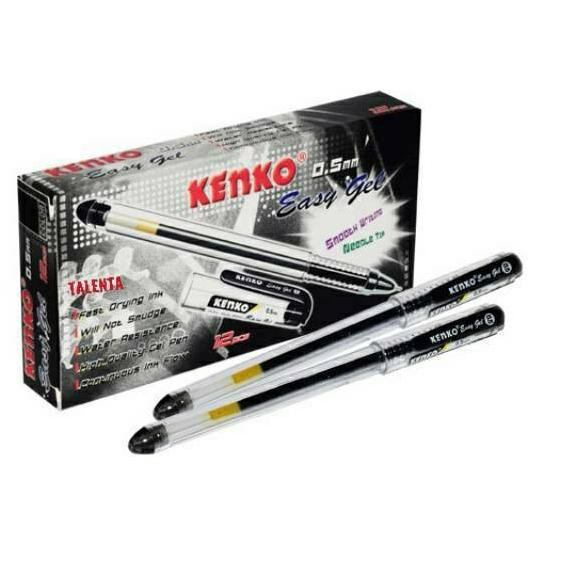

FNC [ ] Pulpen Kenko Easy Gel 0.5mm ( 1 lusin/12 pulpen) Ready Stock