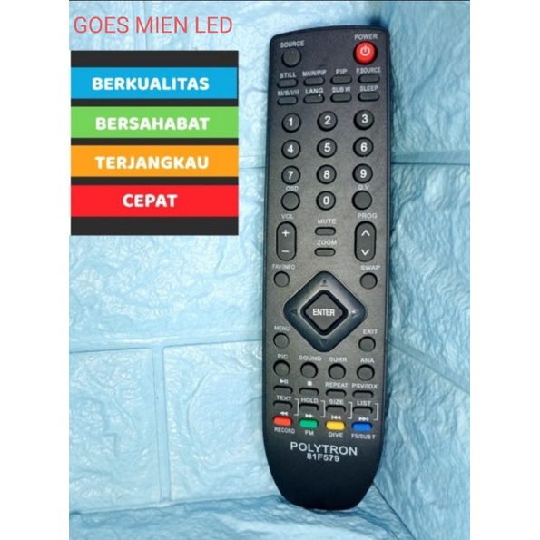 remot tv polytron LED