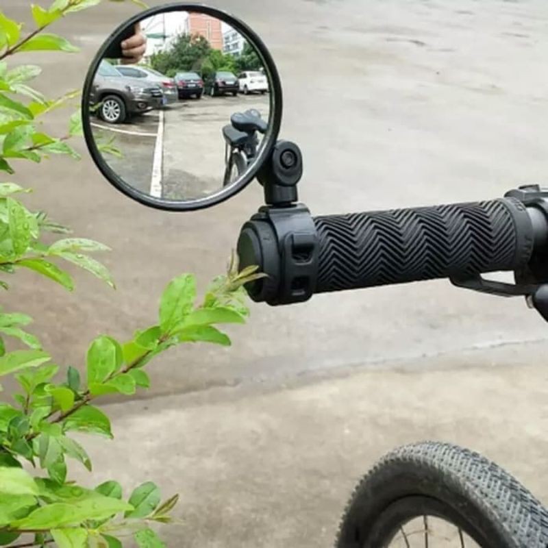 Kaca Spion Sepeda MTB Spion Bulat Komponen Sepeda Gunung Lipat Aksesoris Sepeda Handle Sepeda