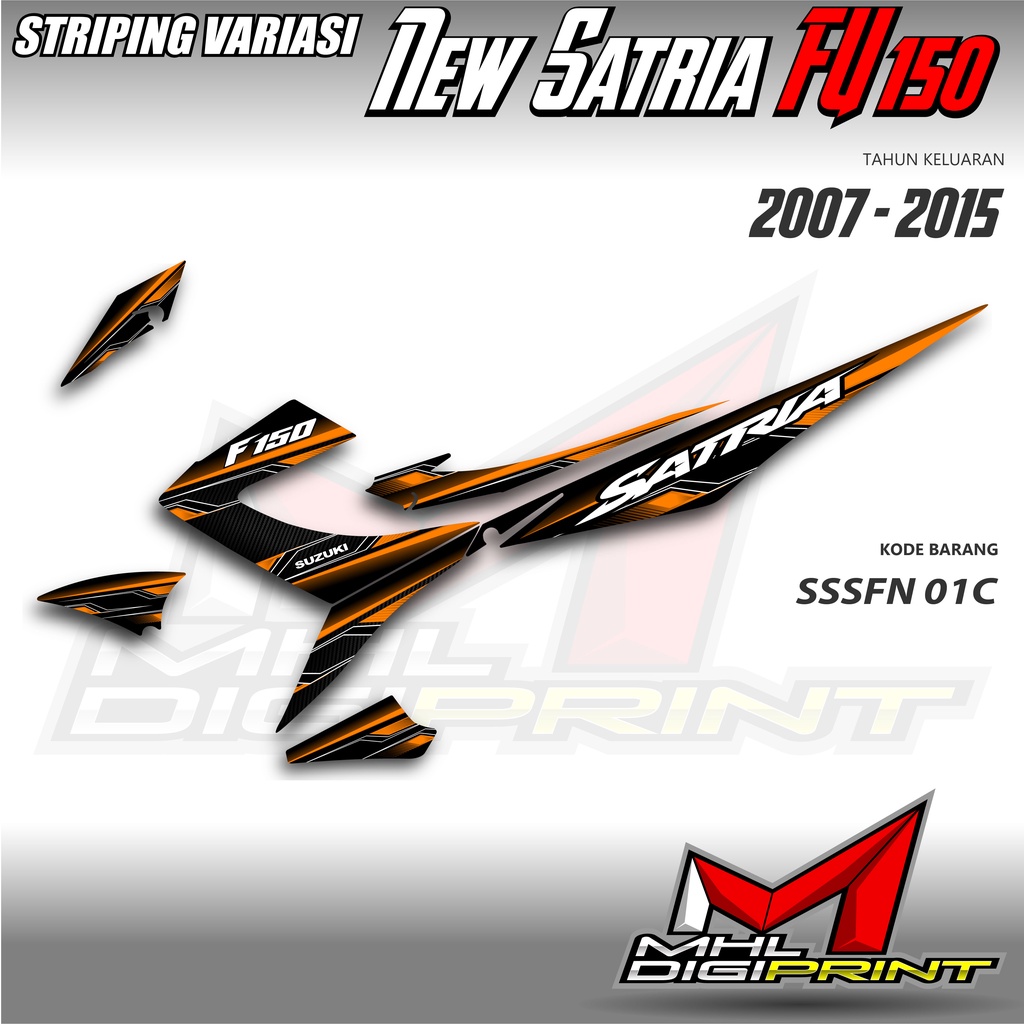 STRIPING VARIASI NEW SATRIA FU 150 - SATRIA FU FACELIFT / FU 150 - SSSFN 01