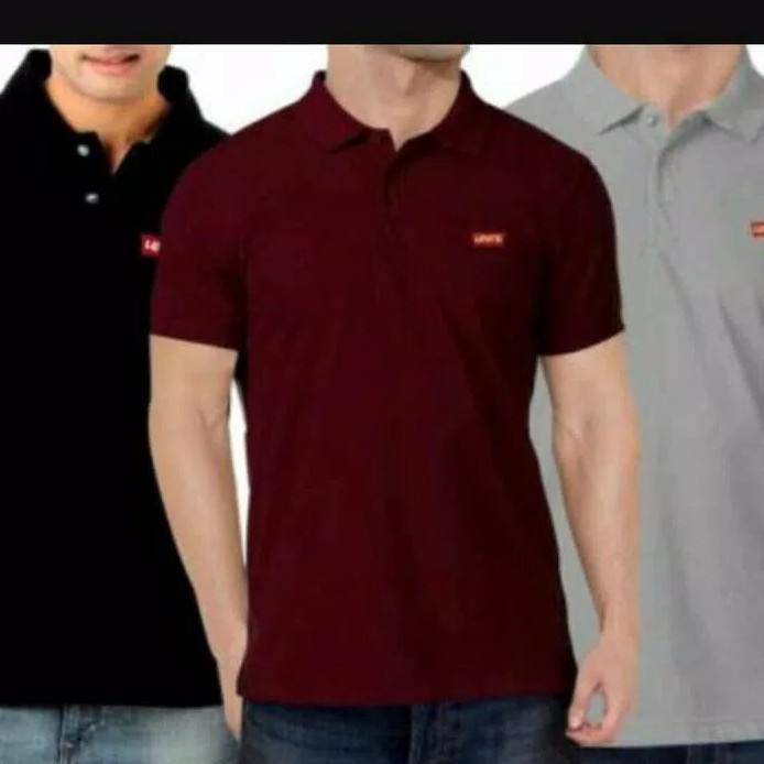 kaos polo shirt Levis baju kerah pria dan wanita